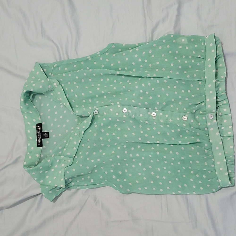 Living Doll small mint crop top